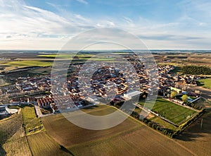 Aerial view of Rueda in Valladolid photo