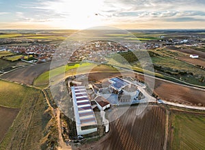 Aerial view of Rueda in Valladolid photo