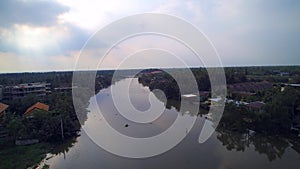 Aerial view in rural of Thailand