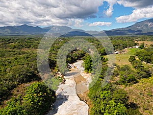 Aerial View of Sabana River Near Piedra Iman, Guerrero - Horizontal