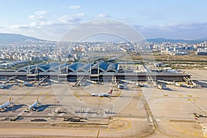 Aerial view of Sabiha Gokcen Airport photo