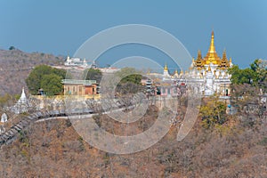 Aerial view from the sagaing hill