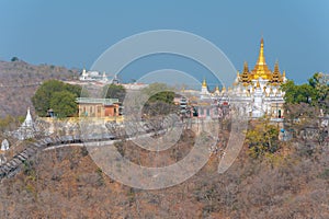 Aerial view from the sagaing hill photo