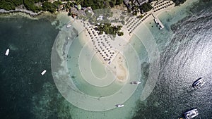 Aerial view of Saint Martin Beach