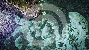 Aerial view of Saint Martin Beach photo