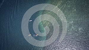 Aerial view of Saint Martin Beach photo