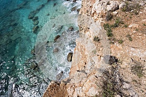 Aerial view of Saint Martin Beaches