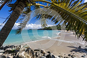 Aerial view of Saint Martin Beaches