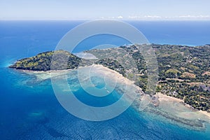 Aerial view of Sakatia island, near to Nosy be island,Madagaskar