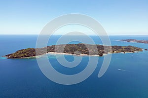 Aerial view of Sakatia island, near to Nosy be island,Madagaskar