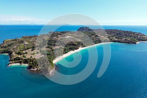 Aerial view of Sakatia island, near to Nosy be island,Madagaskar