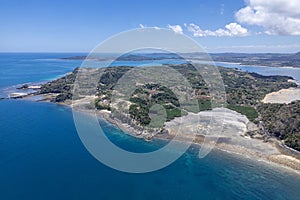 Aerial view of Sakatia island, near to Nosy be island,Madagaskar