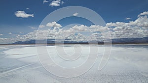 aerial view of Salinas Grandes, Jujuy, Argentina - mar 2th 2024