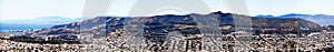 Aerial view of San Bruno Mountain terrain Panorama 70 megapixels