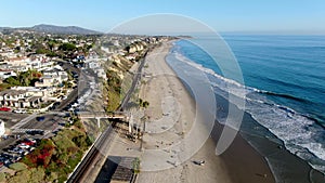 Aerial view of San Clemente coastline, California