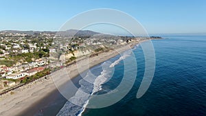 Aerial view of San Clemente coastline, California