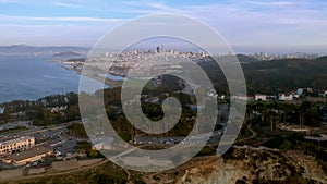 Aerial view Of The San Francisco City Skyline, California, USA