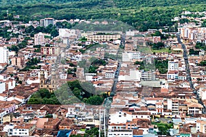 Aerial view of San Gil town