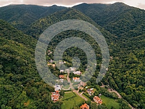 aerial view of san lorenzo in salta, argentina - mar 3th 2024