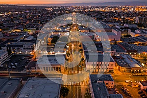 Aerial view of San Pedro, California