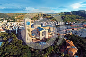 Aerial view of the Sanctuary of Nossa Senhora Aparecida, Aparecida, Sao Paulo, Brazil
