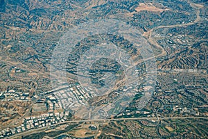 Aerial view of Santa Clarita area