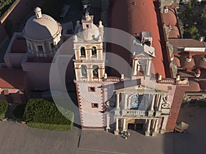 Aerial view of Santa Maria de la Asuncion Church photo