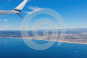 Aerial view of the Santa Monica, Los Angeles county area photo