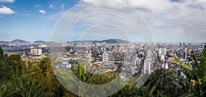 Aerial view of Santos City - Santos, Sao Paulo, Brazil
