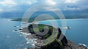 Aerial view of Sanxiantai Recreation Area in Taitung, Taiwan