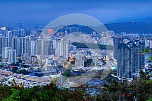 Aerial view of Sanya, China