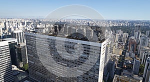 Aerial view of Sao Paulo city, Brazil photo