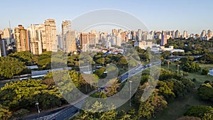 Aerial view of Sao Paulo city, Brazil