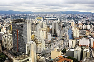 Aerial View of Sao Paulo Cityscape, Brazil