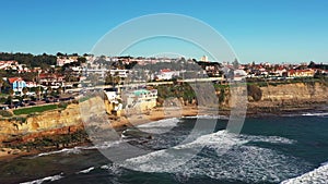 Aerial view Sao Pedrode Estoril in Portugal summer day