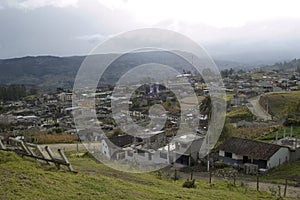 Aerial view of Saraguro, Loja. Ecuador photo