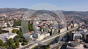 Aerial view of Sarajevo