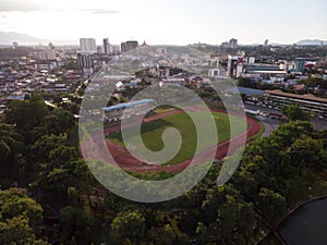 aerial view of Sarawak State Hockey Stadium