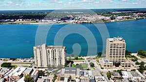 Aerial view of Sarnia, Ontario, Canada photo