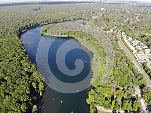 Aerial view of Schlachtensee