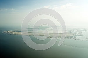 Aerial view from the Schleswig-Holstein Wadden Sea National Park