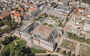 Aerial view of Schlossplatz