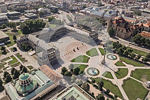 Aerial view of Schlossplatz