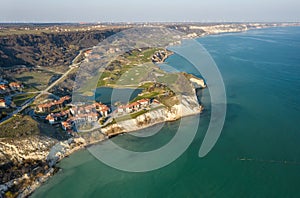 Aerial view of sea resort