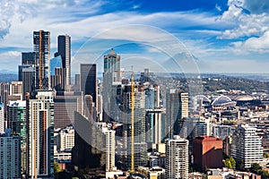 Aerial view of Seattle, USA