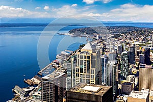 Aerial view of Seattle, USA