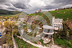 Aerial view of the Armenia landmarks