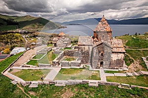 Aerial view of the Armenia landmarks