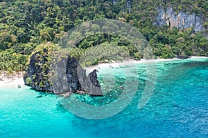 Aerial view of Seven Commandos Beach