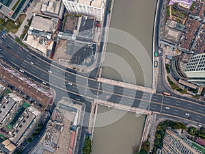 Aerial view in Shanghai, China